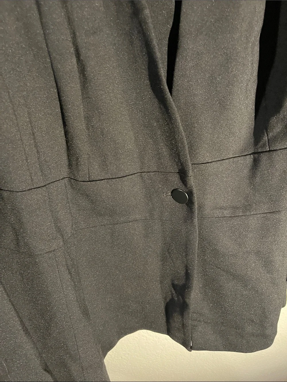 Lane Bryant Black Single-Button Open Blazer Sz 24